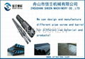 PVC screw barrel/plastic extruder screw barrel for pvc pipe