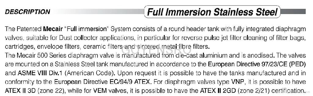 Full Immersion Stainless Steel 2