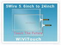 5 wire 22" resistive touch screen