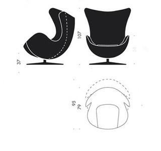 Arne Jacobsen Egg chair 2