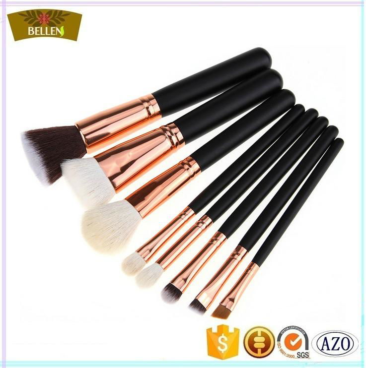 Custom private label cosmetic brushes kabuki makeup brush set 4