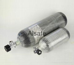 6.8L,9L SCBA carbon fiber composite gas cylinder