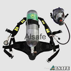 Firefighter SCBA breathing air apparatus