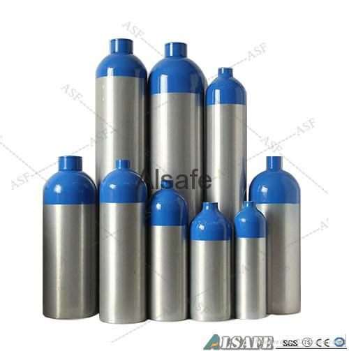 0.5L to 50L Aluminium medical Oxygen tank