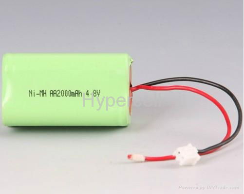 Ni-MH AA 2000mAh 4.8V battery pack 2