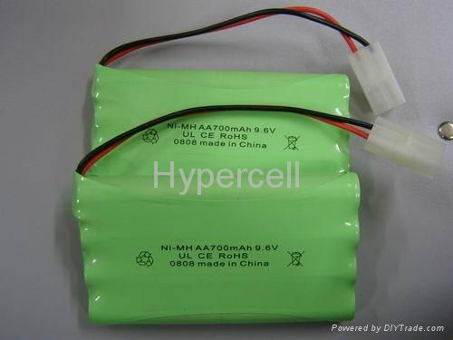 Ni-MH AA 2000mAh 4.8V battery pack 5