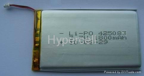 lithium polymer battery 3.7V 600mAh 2
