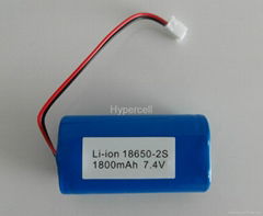 7.4V 18650 battery