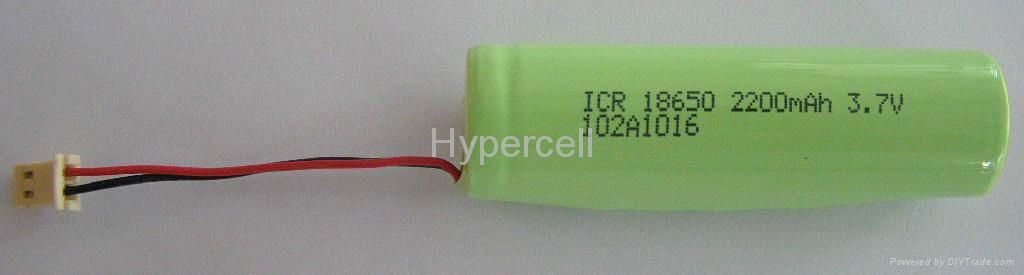 Lithium ion 18650 2200mAh battery 3