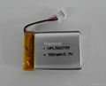 lithium polymer battery 3.7V 600mAh 1