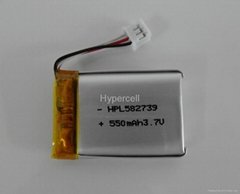 lithium polymer battery 3.7V 600mAh
