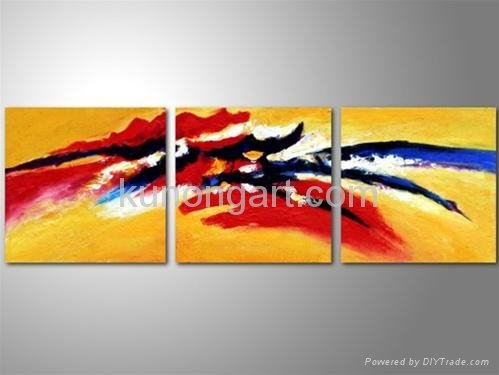 Handmade Modern Abstract Oil Paintings on Canvas 3