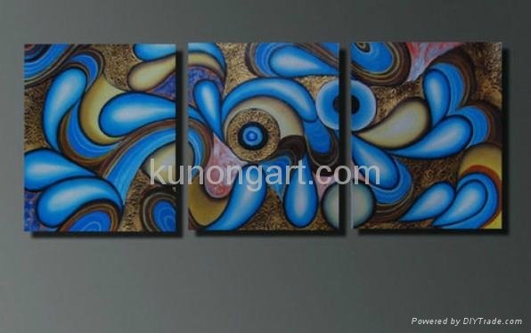 Canvas Art Modern Abstract Oil Paintings with Stretched Frame 2