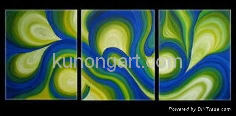 Canvas Art Modern Abstract Oil Paintings with Stretched Frame 3