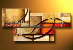 Handmade Modern Oil Painting with Stretched Frame