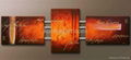 Wall Arts Abstract Oil Paintings with Stretched Frame 3