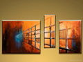 Handpainted Abstract Canvas Oil Painting with Stretched Frame 4