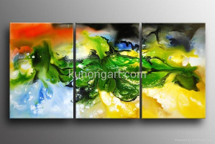 Handpainted Canvas Art Modern Oil Painting with Stretched Frame 4