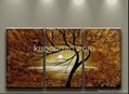Handmade Canvas Arts Landscape Painting with Stretched Frame 
