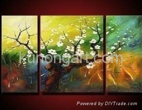 Handpainted Canvas Arts Landscape Painting with Stretched Frame 