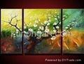 Handpainted Canvas Arts Landscape Painting with Stretched Frame 