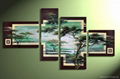 Handpainted African Canvas Arts Landscape Painting with Stretched Frame    5