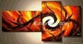 Canvas Art Abstract Group Oil Paintings with Stretched Frame