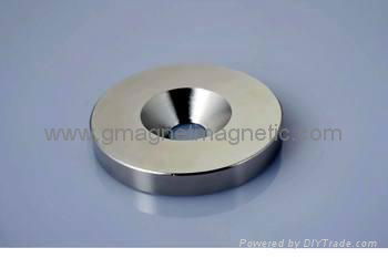 magnet with sunk hole