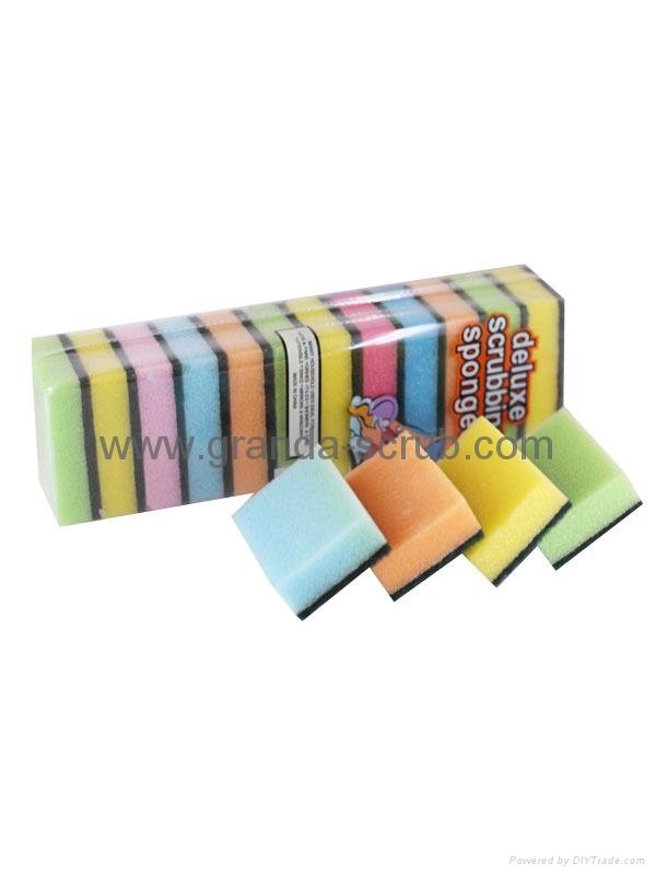 Colorful Kitchen Cleaning Sponge Scrubber