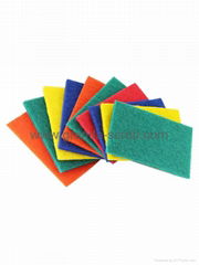 10-Pack Multi Color Pad Scouring,Non Scratch Nylon Scour Pad