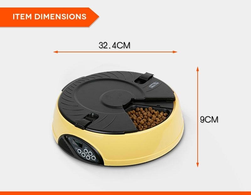 Digtal Pet Feeder With 6 Food Tray