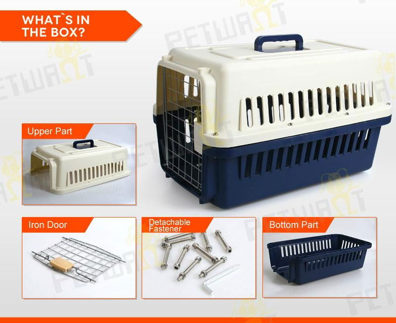 Plastic Pet Kennel Dog Carrier 3