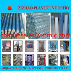 transparent pvc strip curtain &clear flexible pvc soft sheet