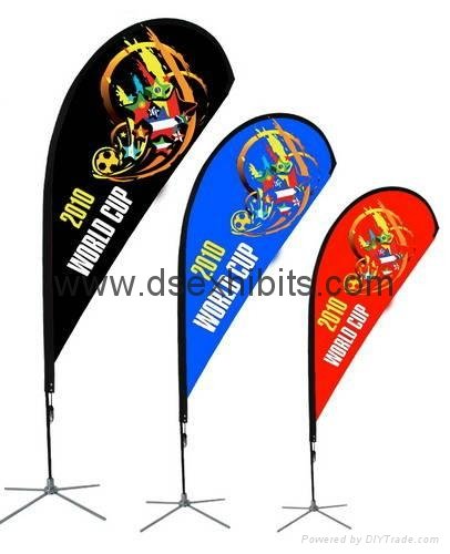 Teardrop flying banner stand  5