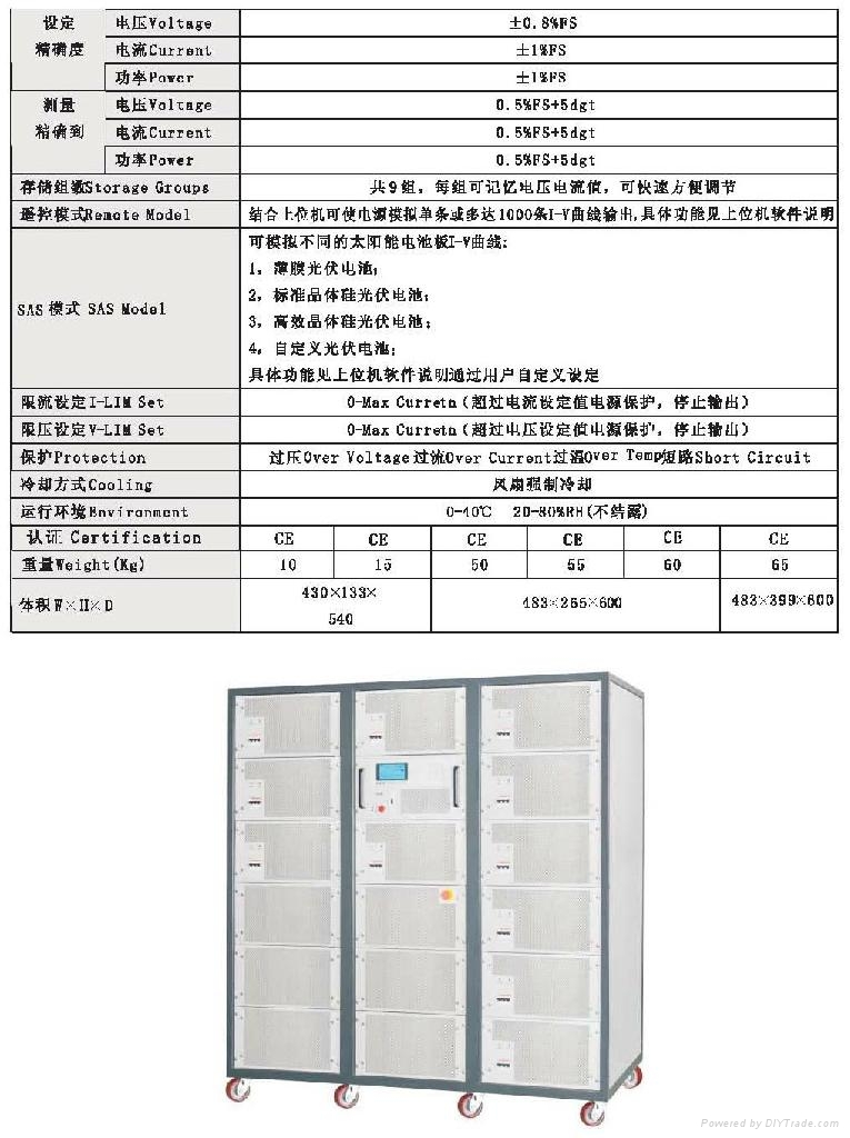 PVS1000太陽能電池陣列模擬器 3