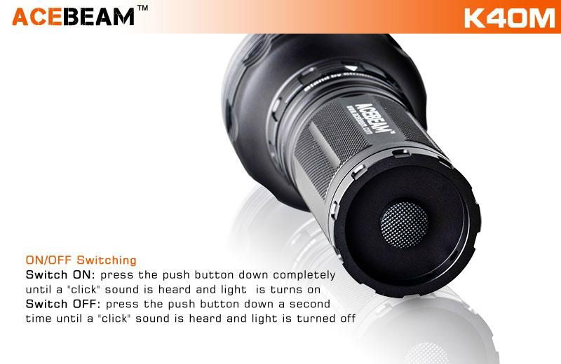 ACEBEAM K40M CREE MT-G2 3000LM LED Search Light 4