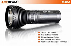 ACEBEAM K50 1600 lumens CREE XM-L2 LED