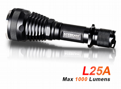 ACEBEAM L25A 1000 Lumens CREE XM-L2 LED Tactical Flashlight