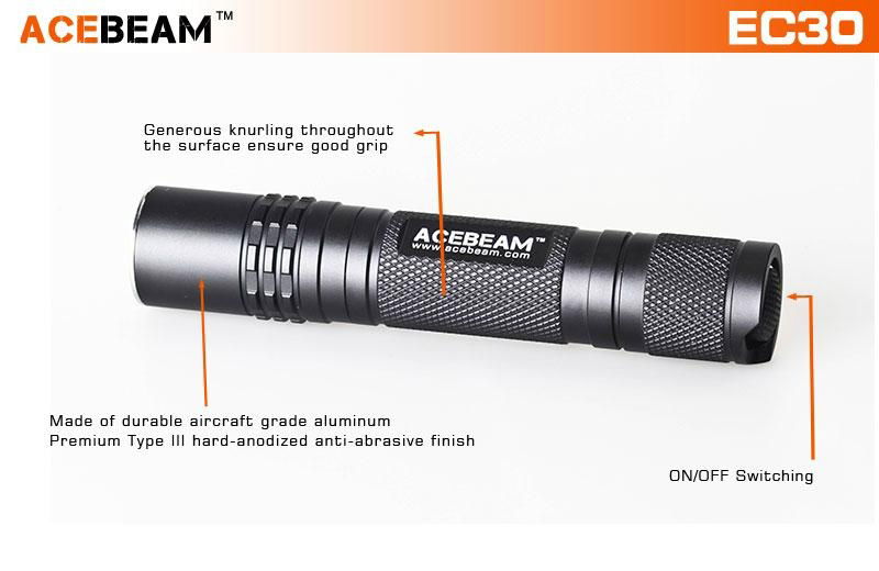 ACEBEAM EC30 CREE XML-T6 500LM EDC Flashlight 4