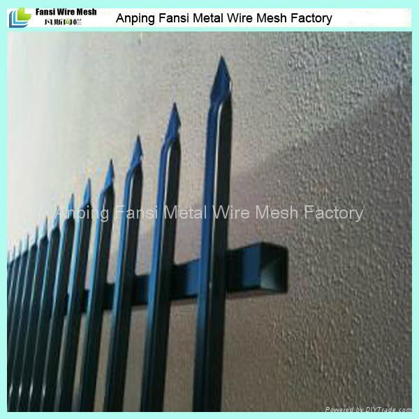 2400mm length Crimped spear metal garrison fence supplier 5