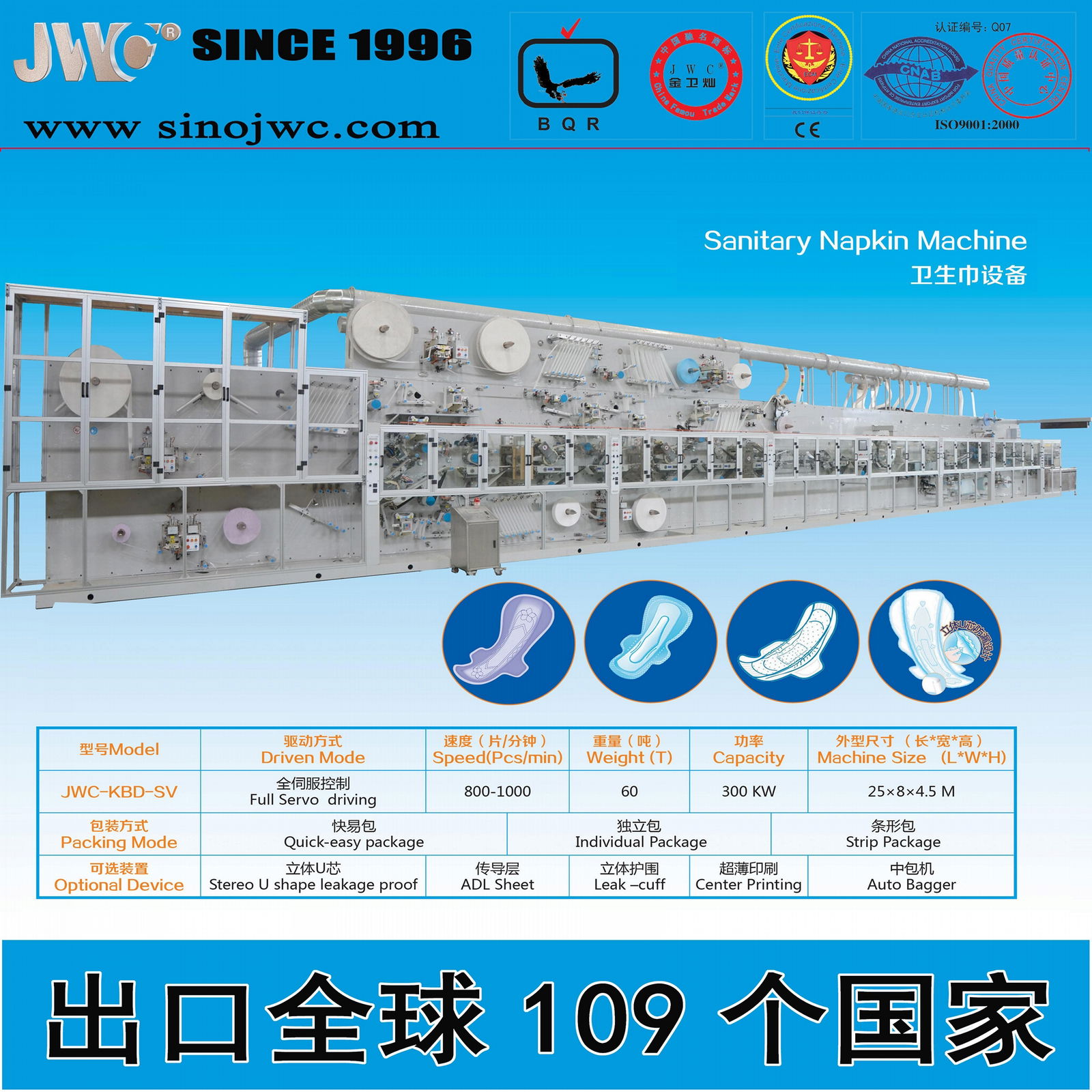 全自動衛生巾包裝機