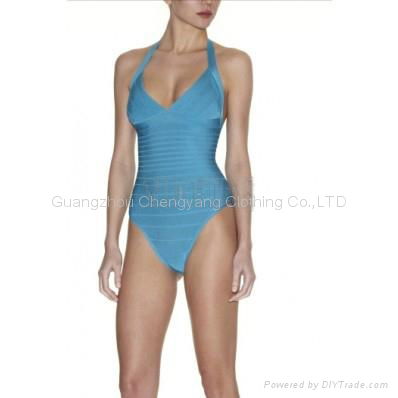 2015 hot sale sexy bandage bikini bandage dress swimwear beach wear 4