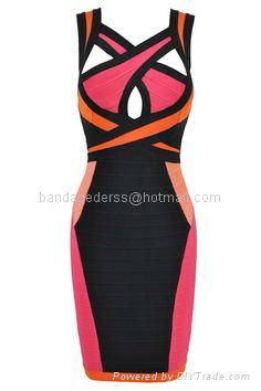 2015 one shoulder hot sale sexy bandage bikini bandage dress