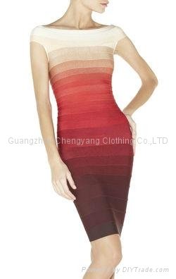 2015 gradient colorblocked bandage dress herve leger manufactory 5