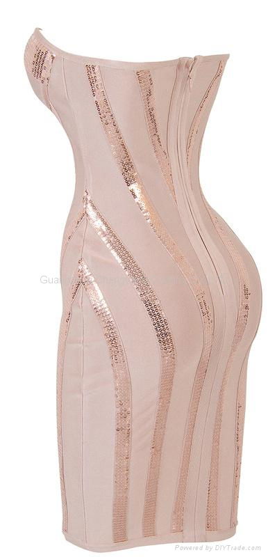 2015 celebrity bandage bodycon dress wholesale bandage dress factory 2