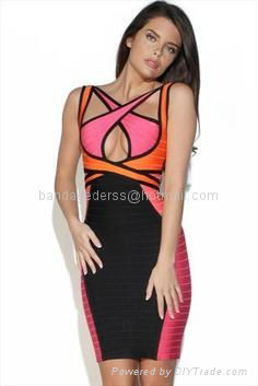 2015 guangzhou bandage dress evening dress Bandage Bodycon Dresses cheap 5