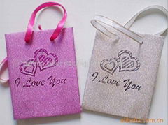 PP glitter pouch shopping bag