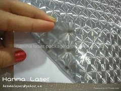3D self adhesive plastic film/photo protection plastic film