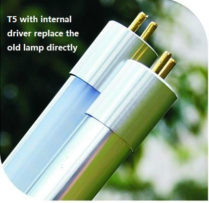 T5 led tube with internal driver