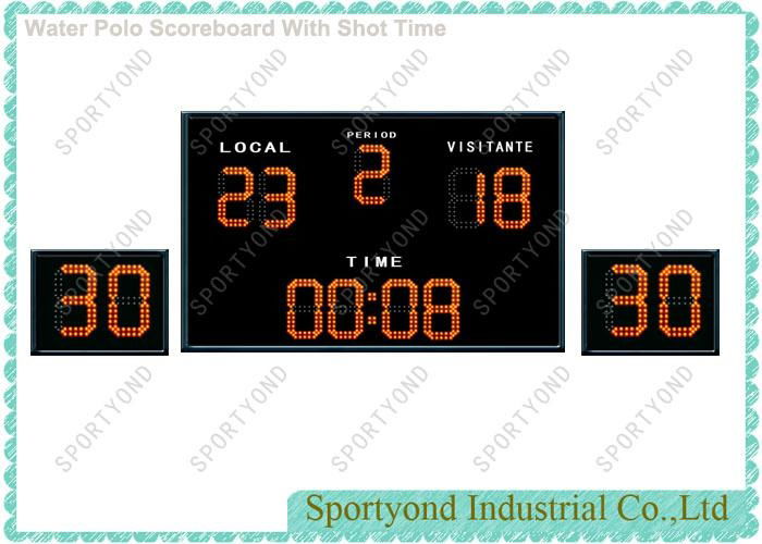 Electronic Water polo Scoreboard With Shot Clock In Swiming Pool Field